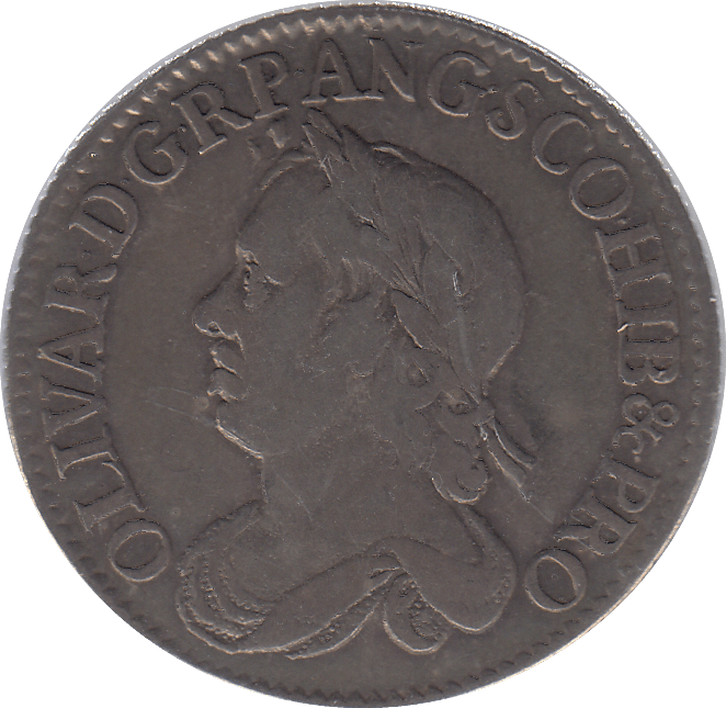 1658 SILVER SHILLING CROMWELL ( VF ) - SHILLING - Cambridgeshire Coins