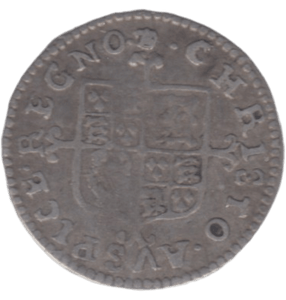 1660 CHARLES II MILLED TWOPENCE - CHARLES II - Cambridgeshire Coins