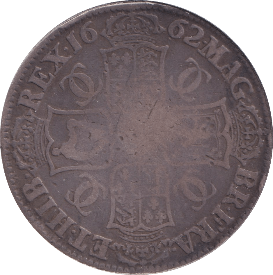 1662 CROWN ( FINE ) - Crown - Cambridgeshire Coins