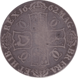 1662 CROWN ( FINE ) - CROWN - Cambridgeshire Coins