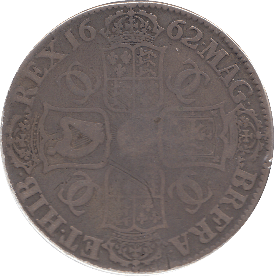 1662 CROWN ( NF ) ROSE AND PLUMES - Crown - Cambridgeshire Coins