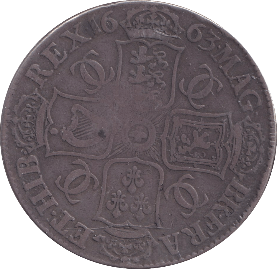 1663 CROWN ( GF ) - CROWN - Cambridgeshire Coins