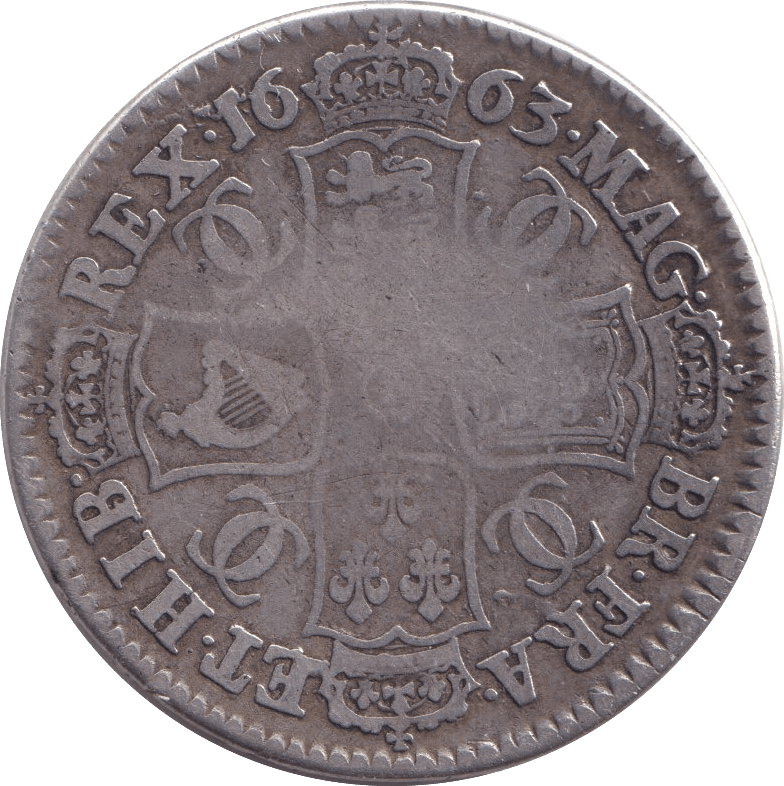 1663 HALFCROWN ( FINE ) CROWN Cambridgeshire Coins – Cambridgeshire Coins