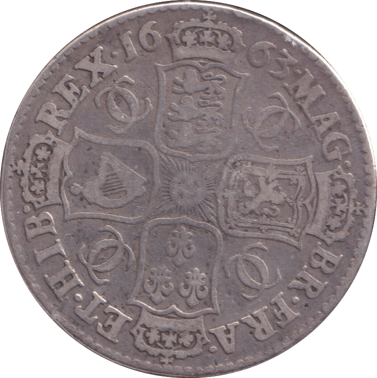 1663 HALFCROWN ( GF ) - HALFCROWN - Cambridgeshire Coins