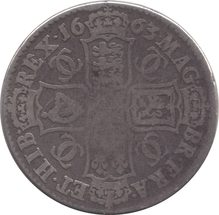 1663 HALFCROWN ( NF ) - Halfcrown - Cambridgeshire Coins