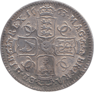 1663 SILVER SHILLING CHARLES II ( GVF ) - SHILLING - Cambridgeshire Coins