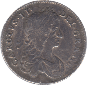 1663 SILVER SHILLING CHARLES II ( GVF ) - SHILLING - Cambridgeshire Coins