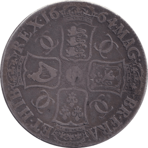 1664 CROWN ( GF ) - CROWN - Cambridgeshire Coins
