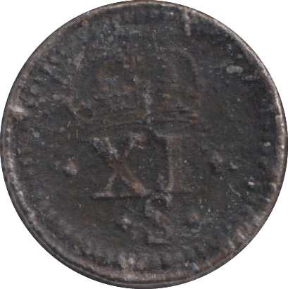 1664 JAMES I COIN WEIGHT - COUNTER WEIGHTS - Cambridgeshire Coins