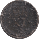 1664 JAMES I COIN WEIGHT - COUNTER WEIGHTS - Cambridgeshire Coins