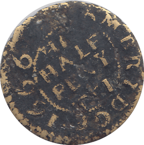 1666 HALF PENNY THOMAS POWELL CAMBRIDGE TOKEN - WORLD COINS - Cambridgeshire Coins