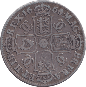 1668 8 OVER 4 HALFCROWN ( GF ) - HALFCROWN - Cambridgeshire Coins