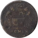 1669 WASHER WOMAN FARTHING TOKEN ST IVES CAMBRIDGESHIRE - FARTHING TOKEN - Cambridgeshire Coins