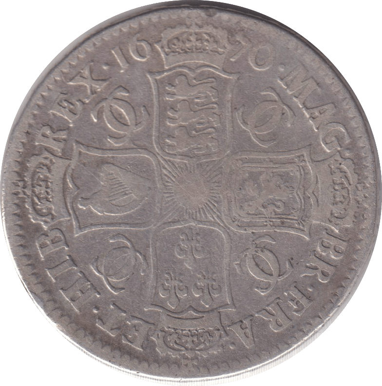 1670 HALFCROWN (FINE) - HALFCROWN - Cambridgeshire Coins