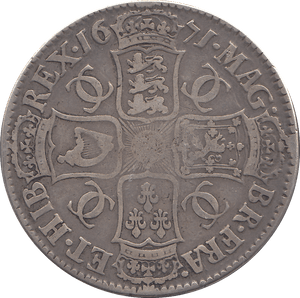 1671 CROWN ( FINE ) TERTIO - CROWN - Cambridgeshire Coins