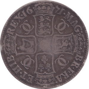 1671 CROWN SECOND BUST ( GF ) - CROWN - Cambridgeshire Coins