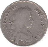 1671 HALFCROWN ( GF ) TERTIO - HALFCROWN - Cambridgeshire Coins