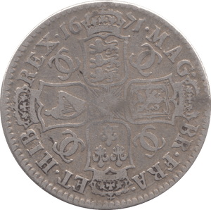 1671 HALFCROWN ( GF ) TERTIO - HALFCROWN - Cambridgeshire Coins