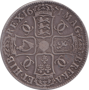 1671 HALFCROWN (VF) - HALFCROWN - Cambridgeshire Coins