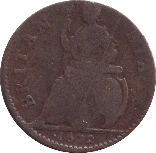 1672 FARTHING ( FINE ) - FARTHING - Cambridgeshire Coins