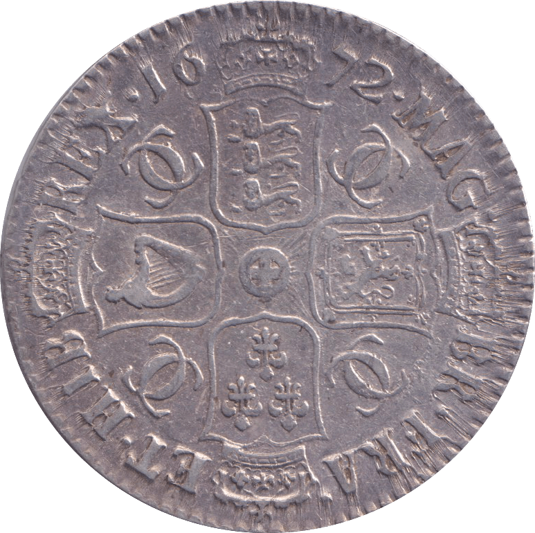 1672 HALFCROWN ( VF ) - HALFCROWN - Cambridgeshire Coins