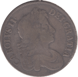 1673 CROWN ( FINE ) - Crown - Cambridgeshire Coins