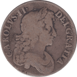 1673 CROWN ( FINE ) - CROWN - Cambridgeshire Coins