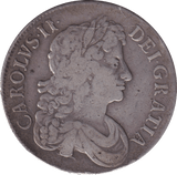 1673 CROWN ( GF ) - CROWN - Cambridgeshire Coins