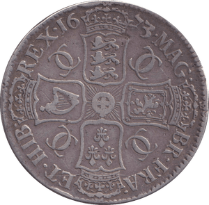 1673 CROWN ( GF ) - CROWN - Cambridgeshire Coins