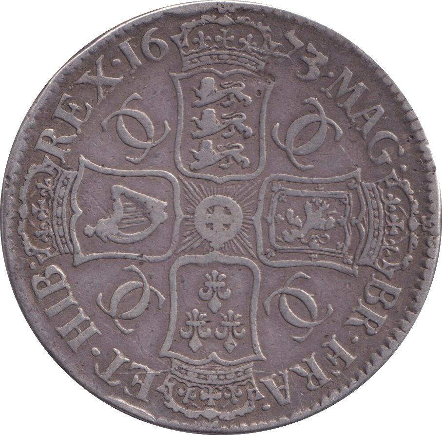 1673 CROWN ( GF ) - CROWN - Cambridgeshire Coins