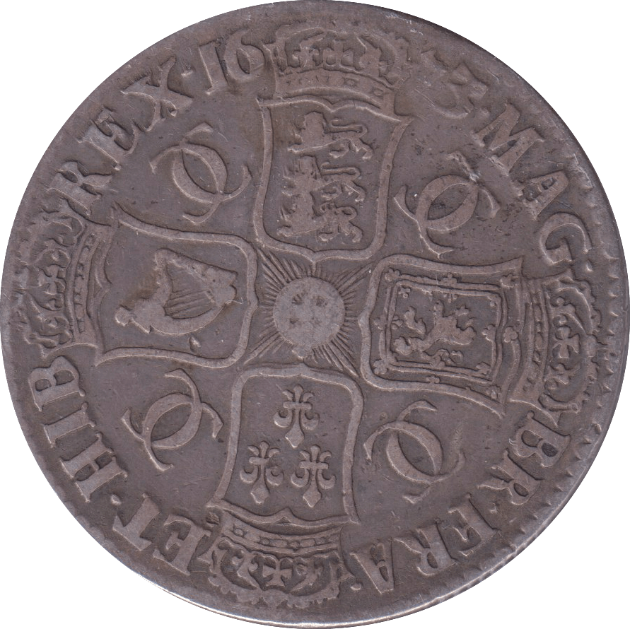 1673 CROWN ( GF ) - CROWN - Cambridgeshire Coins