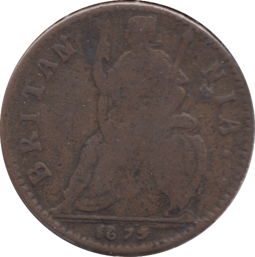 1673 FARTHING ( FINE ) - Farthing - Cambridgeshire Coins
