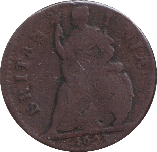 1673 FARTHING ( FINE ) - FARTHING - Cambridgeshire Coins