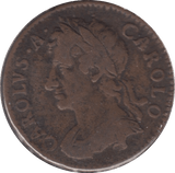 1673 FARTHING ( FINE ) - Farthing - Cambridgeshire Coins