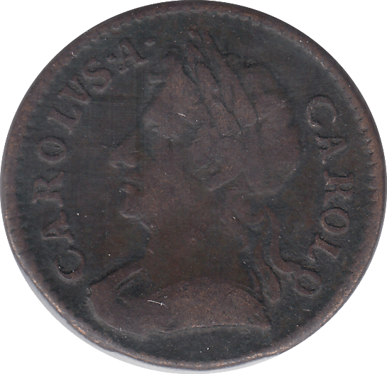 1673 FARTHING ( FINE ) - FARTHING - Cambridgeshire Coins