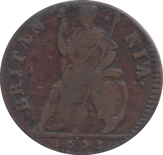 1673 FARTHING ( FINE ) - FARTHING - Cambridgeshire Coins