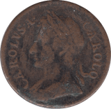 1673 FARTHING ( FINE ) - FARTHING - Cambridgeshire Coins