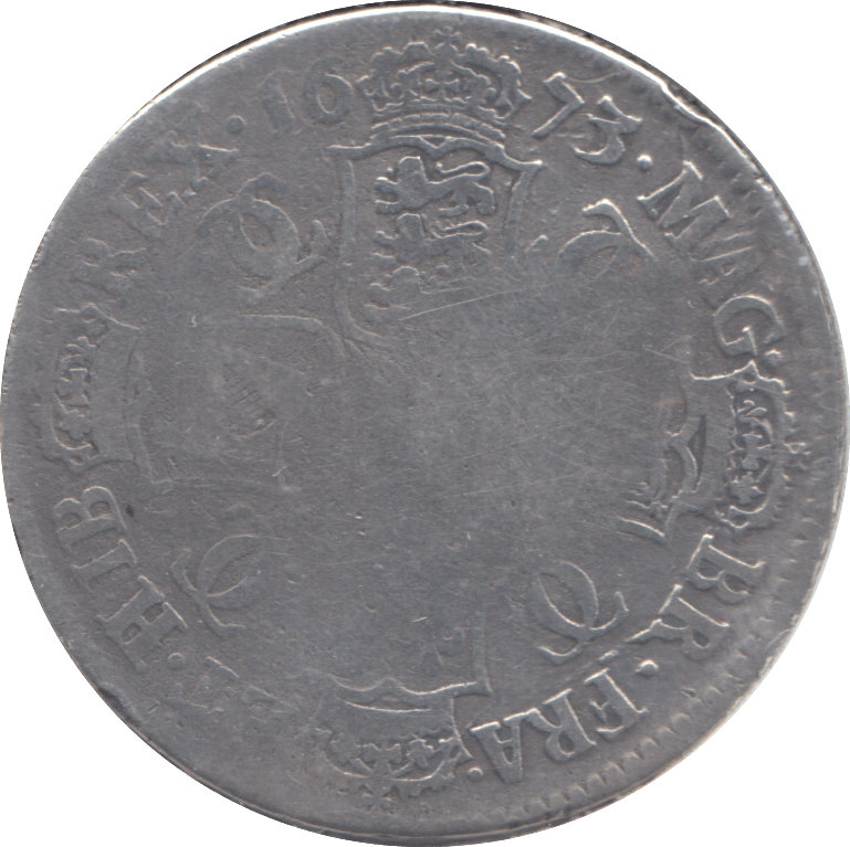 1673 HALFCROWN ( NF ) - HALFCROWN - Cambridgeshire Coins