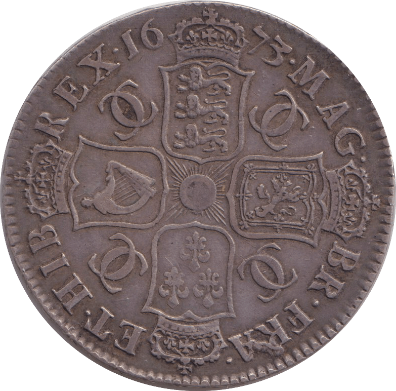 1673 HALFCROWN ( VF ) - HALFCROWN - Cambridgeshire Coins