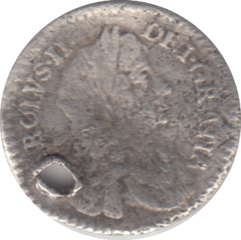 1673 HOLED MAUNDY TWOPENCE ( FINE ) - MAUNDY TWOPENCE - Cambridgeshire Coins