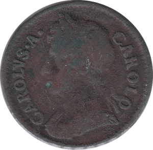 1674 FARTHING ( FINE ) - Farthing - Cambridgeshire Coins