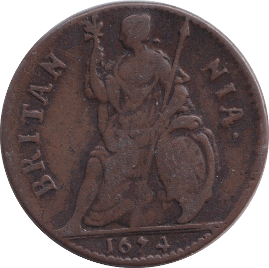 1674 FARTHING ( GF ) - FARTHING - Cambridgeshire Coins