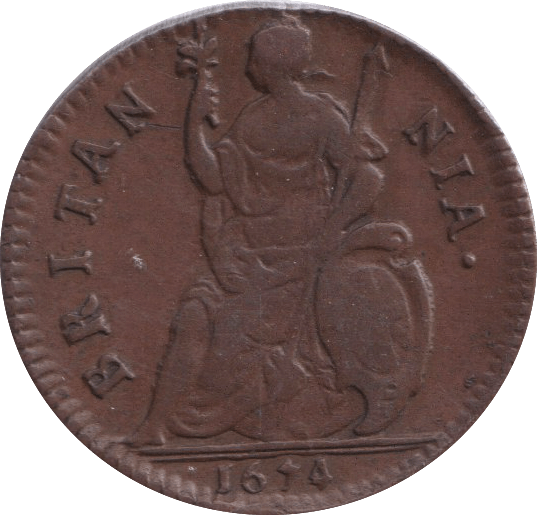 1674 FARTHING ( GVF ) - FARTHING - Cambridgeshire Coins