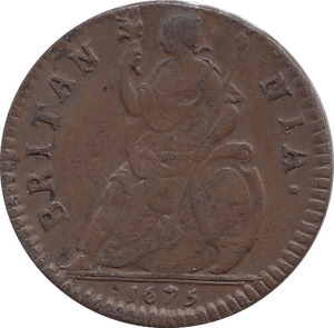 1675 FARTHING ( VF ) - FARTHING - Cambridgeshire Coins