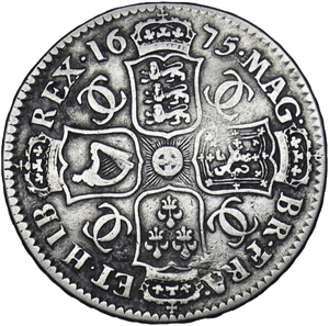 1675 HALFCROWN ( GF ) - Halfcrown - Cambridgeshire Coins