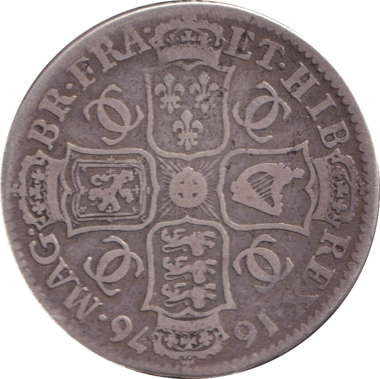 1676 HALFCROWN ( FINE ) - HALFCROWN - Cambridgeshire Coins