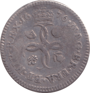 1676 MAUNDY FOURPENCE ( FINE ) - MAUNDY FOURPENCE - Cambridgeshire Coins