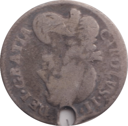 1677 MAUNDY THREEPENCE HOLED ( NF ) - MAUNDY THREEPENCE - Cambridgeshire Coins