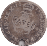 1677 MAUNDY THREEPENCE HOLED ( NF ) - MAUNDY THREEPENCE - Cambridgeshire Coins