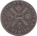 1677 SCOTLAND 1/6 DOLLAR - WORLD COINS - Cambridgeshire Coins